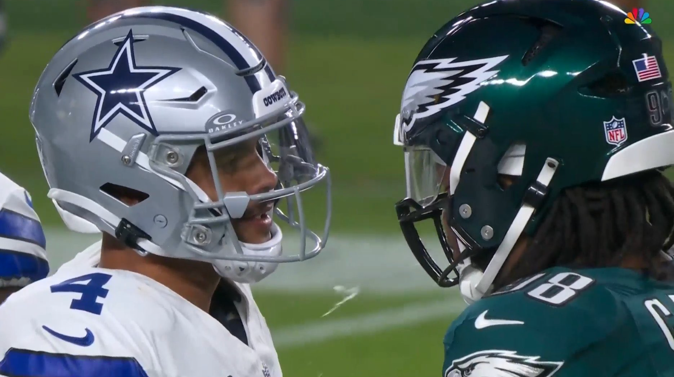 Dak Prescott and Jalen Carter